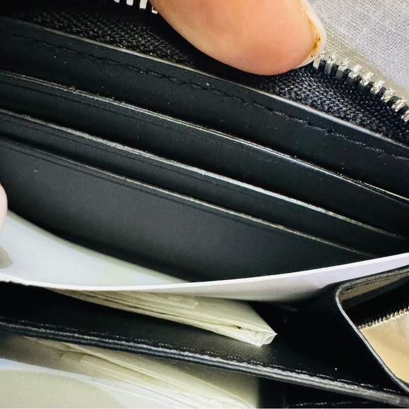 New! $450 Tiffany & Co. Return To Tiffany Small Zip Wallet in Black Leather - Picture 6 of 8